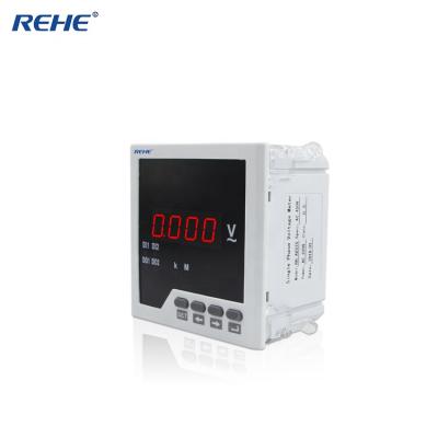 China ABS Plastic Hot Sale Product Slim Digital Single Phase Voltage Meter For Power Distribution System RH-AV31S for sale