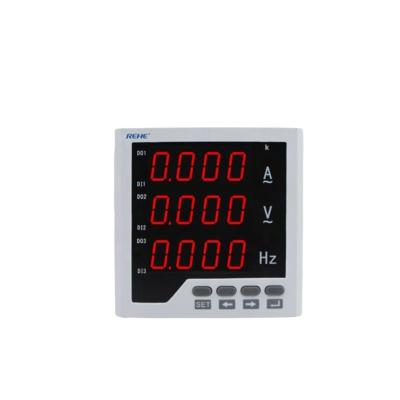 China Single Phase Frequency Meter Single Phase Smart Digital Data Logger for Current and Voltage Frequency Combined Meter 120*120mm for sale