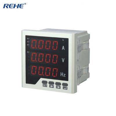 China RS485 RS485 Single Phase Digital AC Voltage Current And Frequency Combination Meter for sale