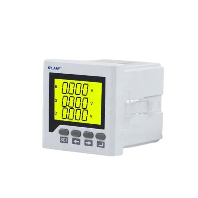 China Hot-selling 72*72mm RH-3D6Y RH-3D6Y three phase intelligent LCD multifunction power meter for sale