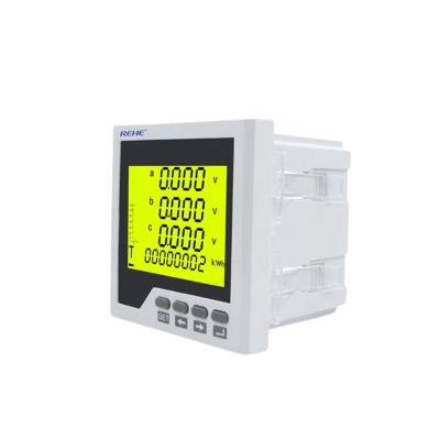 China ABS Plasitc Smart Digital Power Factor Meter Electricity Meter COS Meter Multi-function Meter for sale