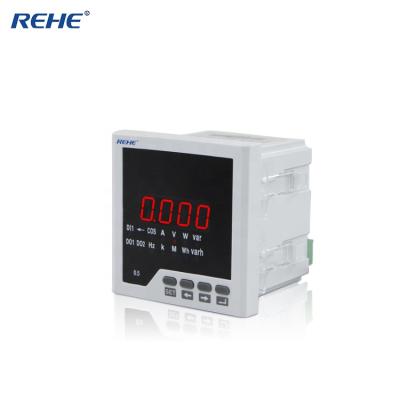 China Smart Multifunctional Electricity Meter Single Phase A V Hz KWH Measurement Current 96*96mm With RS485 for sale