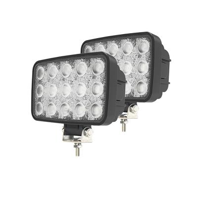 China E-mark E9 6in 45W LED 12v 24v Automotive Lights With Breather Waterproof Off Road LED Lights Work Lights For Trucks Tractor Boat 155*135*55mm for sale