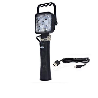 China Handheld rechargeable LED work light with 3 operational modes - 12v 24v - cordless design - lithium battery operated HK-SF01 for sale