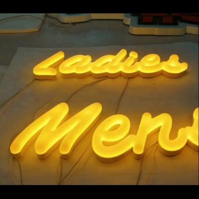 China Outdoor Custom 3D Curved Acrylic Neon Sign Led Light Sign Boards for sale