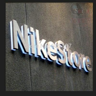 China Outdoor Stainless Steel 3D Outdoor Advertising Sign Board Designs For Shoe Shops for sale