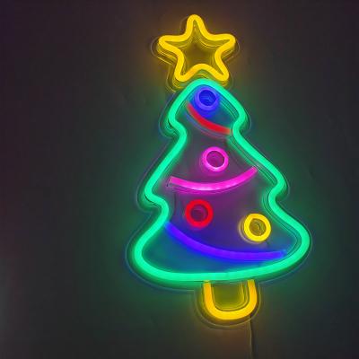 China Desktop Christmas Tree Led Neon Light Neon Light Sign Home Decoration Custom Neon Light Sign for sale