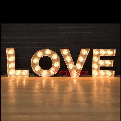 China Outdoor LED Light Up Love Marquee Letters For Wedding Decoration for sale