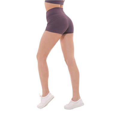 China Breathable Wholesale Custom Design Spandex Fitness Nylon Running Gym Shorts Yoga Shorts Women for sale