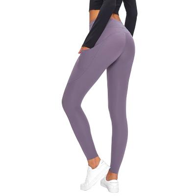 China 2022 New Design Women High Waist Workout Fitness Breathable Yoga Leggings With Pocket for sale