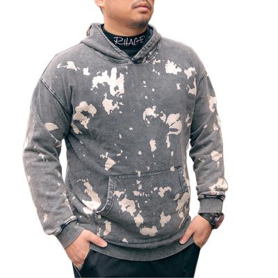 China Plain Hooded Vintage Anti-Wrinkle Fleece Wholesale Mens Sweatshirt Special Washing Custom Hoodies for sale