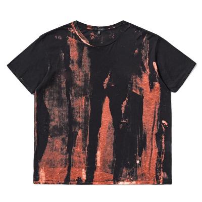 China ZhongXinFa new arrival manufacturing T-shirt o-neck tie dye pattern custom Anti-wrinkle the logo unisex shirts for sale