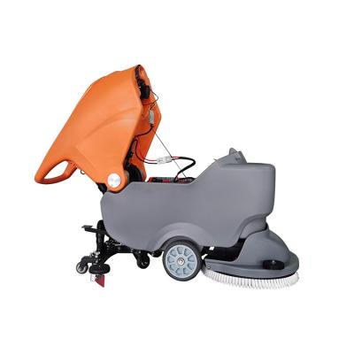 China Hotels Floor Sweeper With Battery And Floor Vacuuming Scrubber for sale