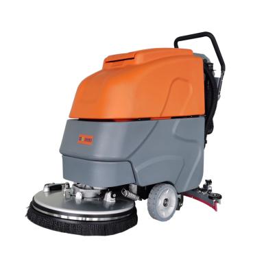 China YH-50 Battery Powered Walk Behind Automatic Floor Scrubber Machine For Cleaning Underground Garage for sale