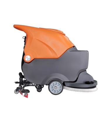 China Hotels Self Propelled Hand Pushing Type Industrial Floor Scrubber Cleaning Machine for sale