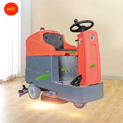 China Hotels Floor Scrubber Industrial Cleaning Tools Rechargeable Sweeper Cleaner With 24V Charger for sale