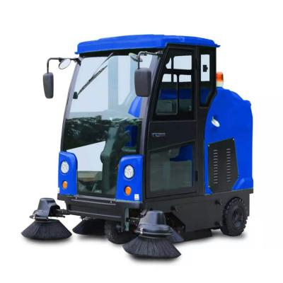 China GMS19C Hotels Industrial Electric All Closed Type Floor Sweeper Battery Road Cabin Floor Drive Sweeper for sale