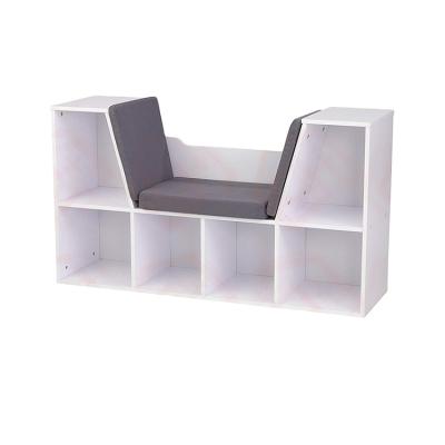 China White Kids Furniture Kids Toys Furniture Shoe Shelf Storage Bench With Cushion for sale