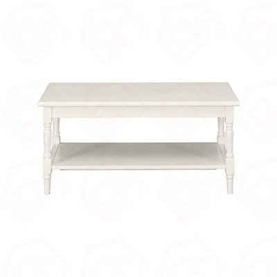 China Simple Eco - Friendly Living Room Furniture And White Customized Wooden Living Room Coffee Table for sale