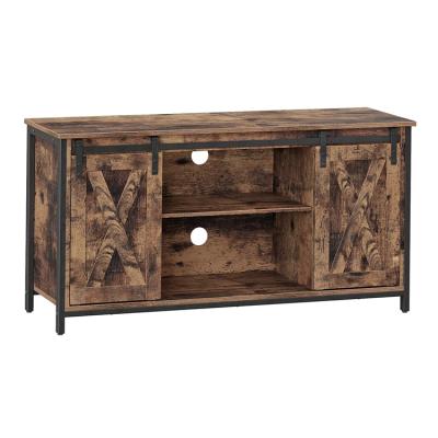 China Wholesale Rustic Modern American Modern TV Furniture Wall Mount TV Stand Wooden Style TV Unit for sale