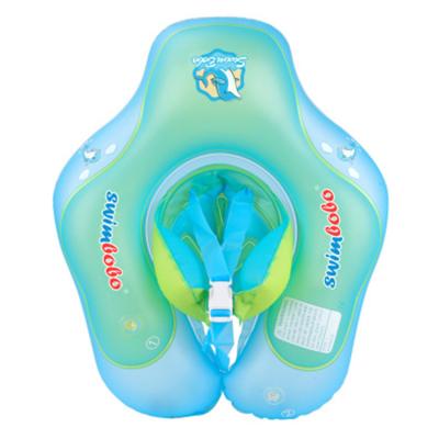 China Entertainment Toys Infants Baby Swim Float Inflatable Ring with Bottom Support and Swim Buoy Floats Help Baby Learn to Kick and Swim for sale