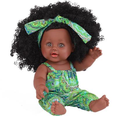 China 30cm soft wholesale vinyl for kids african black for sale