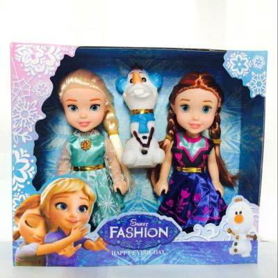 China Factory Wholesale 7 Inch Soft Snow Glow Beautiful With Mini Live Seals Set for sale