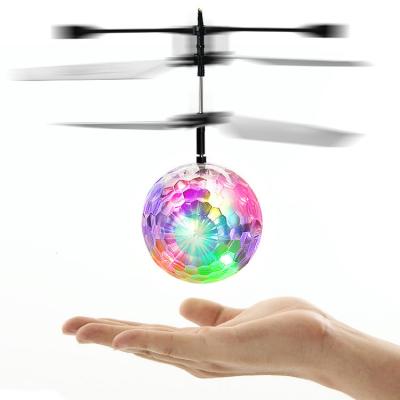 China 2021 Modern New Arrival Plastic Material Drones Ball Toys Night Air Flying Toy For Kids for sale