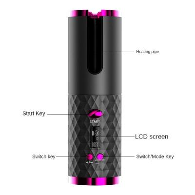 China NewFully automatic hair curler mini hair curler student car wireless multi-functionUSBCharging automatic hair curler curl device for sale