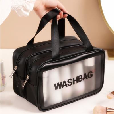 China PVC Makeup Organizer Pouch Tote Bag Elegant Mini Jelly Waterproof Travel Bag Large Size Fully Protective/Eco-Friendly Toiletry Bag for sale