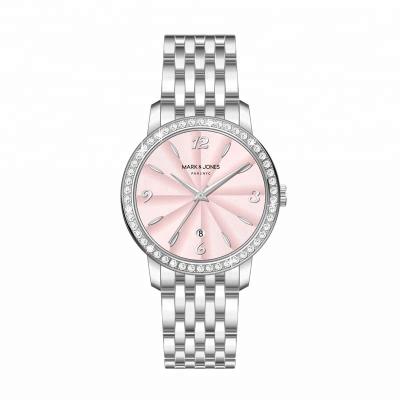 China New Grace Stainless Steel Leather Strap fashion hot sale automatic date HS-3081 private label brand quartz watches for woman 2022 for sale