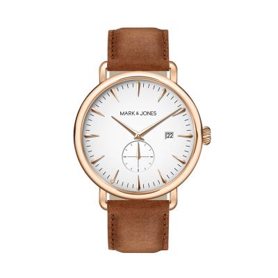 China Fashion Classic Automatic Business Date HS-1018 Leather Strap Date HS-1018 Japan Movement 3ATM Movement 3ATM Japan Minimalist Quartz Wristwatches For Man for sale