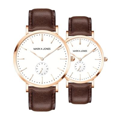 China From Factory Chronograph HS-0035 Simple Casual Slim Men Women Directly 33/38mm Japan Movt Customized To Pair Quartz Watches for sale