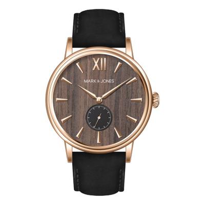 China Hot Selling OEM Chronograph HS-0351 Logo Japan Movement Case Size 40mm Classic Custom Quartz Wood Watches For Men for sale