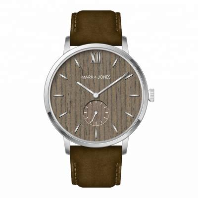 China HS-0350 Chronograph Private Label Logo Stainless Steel Miyota Movt Custom Wooden Quartz Watch for sale