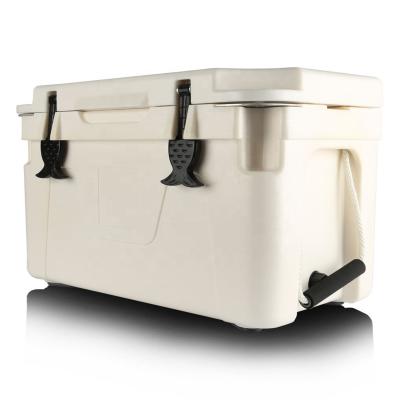 China Waterproof 2020 50QT high quality roto molded plastic ice chest cooler box for outdoor Amazon China factory price for sale