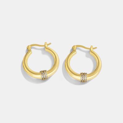 China 2022 Trend Environmentally Friendly Bohemian Gold Plated Earring Hoop Earrings Jewelry Circle 18k Gold Plated Set for sale