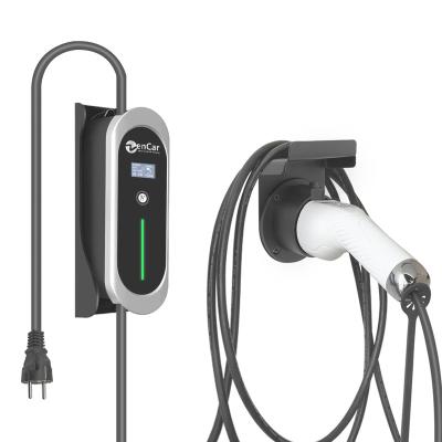 China PC+Copper 16A 3.6KW ZENCAR EVSE AC Electric Vehicle Car EV Charger For Level 2 Home Charging Charger for sale