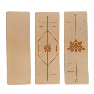 China Wholesale Home Cork Wide Yoga Mat Fitness Natural Waterproof High Density Mat Fitness Yoga for sale