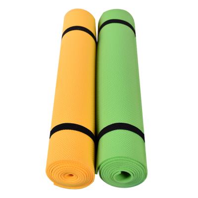 China Comfort Yoga Mat Solid Color Eva Yoga Mat Non-Slip Mat 10mm Thick Eco-Friendly Custom Made Home Fitness for sale