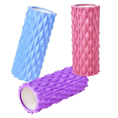 China Hot Selling Indoor Yoga Roller Massage Roller PVC Eva Foam Roller Yoga Form Home Fitness Fitness Roller for sale