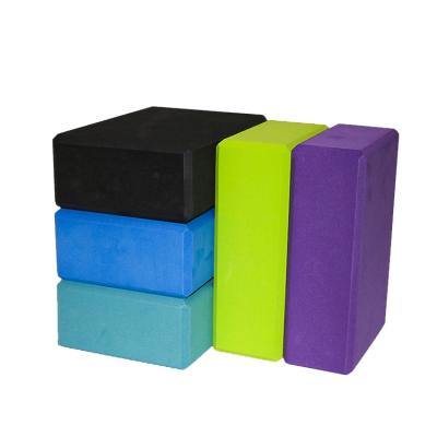 China Home Fitness Custom Printed Logo Color Recycled Large Yoga Block Set Recycled Yoga Block Bricks for sale