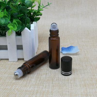 China Cosmetic Perfume 10ml Bottles Glass Essential Oil Rollball Bottle for sale