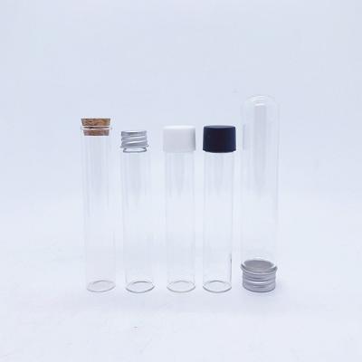 China Eco-Friendly Clear Glass Test Tubes With Caps For Lash Wands, Science Experiments, Party, Candy Kid Resistant Memory Tube for sale