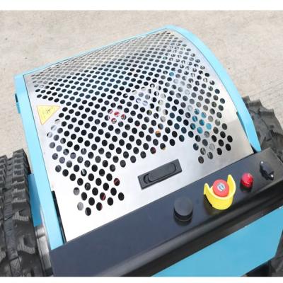 China Easy Operation Small Crawler Multifunctional Remote Control Lawn Mower for sale