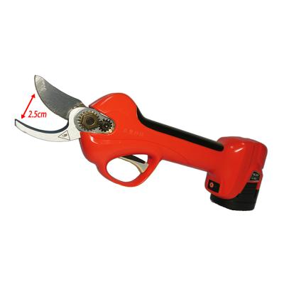 China 2pcs Handle Garden Shears 2ah 25mm Diameter Anti-skid Lithium Battery Rechargeable Electric Cutting Shears for sale