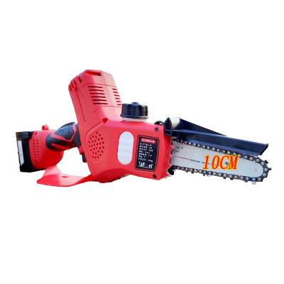 China Anti-skid Handle 12CM Electric Chainsaw 25.2V Handheld Cordless Electric Chainsaw for sale