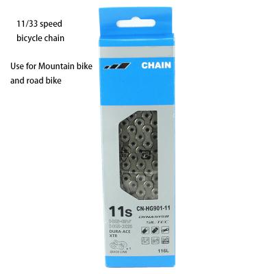 China 2021 hot cheap mountain bike chain 11 speed mountain bike bicycle chain HG901 HG701 road bike chain for sale