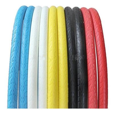 China Road Bikes 700*23C 24*1 3/8 Colorful Solid Rubber Road Bike Bicycle Tire for sale