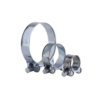 China Hardware Galvanized Iron Bolt Pipe Clamp Heavy Duty Single Bolt Solid Pipe Clamp for sale